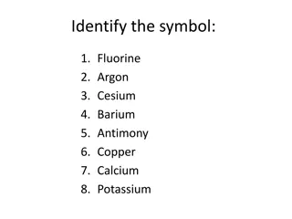 Periodic Table Elements & Ions
