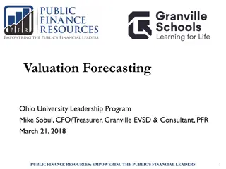 Public Finance Resources for Valuation and Forecasting