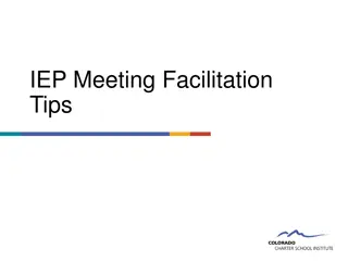 IEP Meeting Facilitation  Tips