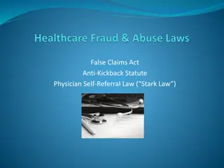 Overview of Healthcare Fraud Laws and Enforcement