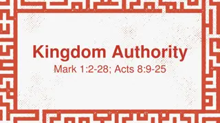 Kingdom Authority: Power, Authority, and Commission