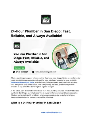24-Hour Plumber in San Diego_ Fast, Reliable, and Always Available