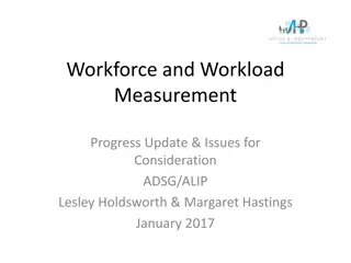 Workforce and Workload Measurement Progress Update