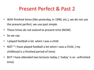 Past Simple vs. Present Perfect: Clear Usage Rules
