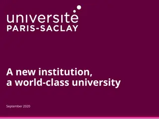 A New Institution - World-Class University in September 2020
