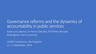 Dynamics of Accountability in Public Services