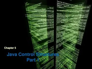 Java Control Structures Part 1 - Basics and Examples