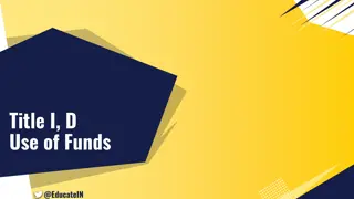 Title I, Part D Use of Funds @EducateIN