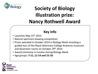 Society of Biology Illustration Prize: Nancy Rothwell Award Launch