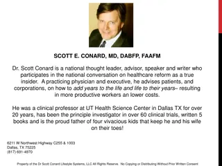 Dr. Scott Conard: National Thought Leader & Healthcare Advisor