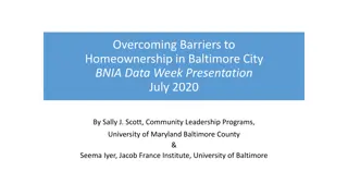 Overcoming Barriers to Homeownership in Baltimore City Data Analysis
