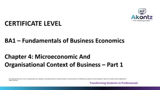 Microeconomic and Organisational Context of Business