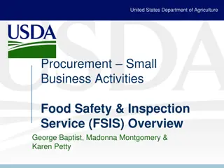 FSIS Small Business Activities Overview