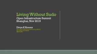 Living Without Sudo in Open Infrastructure Summit Shanghai