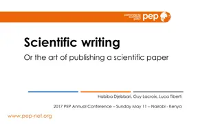 Art of Publishing Scientific Papers