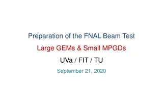 Preparation of FNAL Beam Test with Large GEMs & Small MPGDs