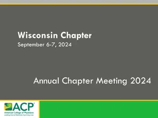 Wisconsin Chapter Annual Meeting 2024 Disclosure & Acknowledgement