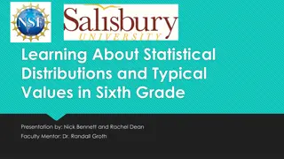 Statistical Distributions in Sixth Grade Study