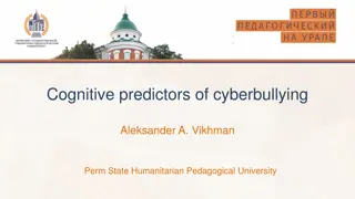 Cognitive Predictors of Cyberbullying in Adolescents