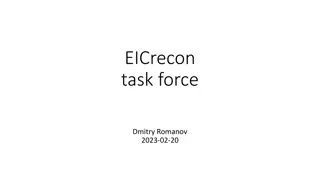 EICrecon Task Force Insights and Goals