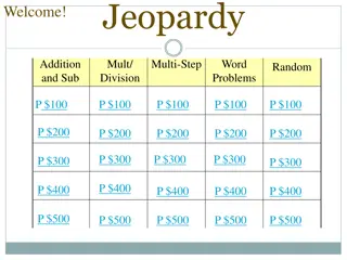 Jeopardy: Math Challenge