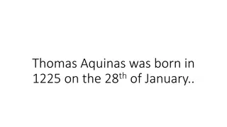 Life of Thomas Aquinas – Birth to Joining the Dominicans