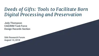 Challenges in Born Digital Processing and Preservation