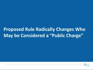 Proposed Rule Changes: Impact on Public Assistance Eligibility
