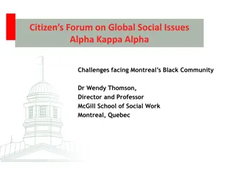 Challenges Facing Montreal's Black Community