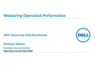Measuring OpenStack Performance: SPEC Cloud IaaS 2016 Benchmark Overview