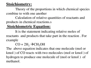Stoichiometry in Chemical Reactions