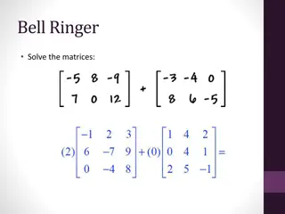 Math Concepts: Matrices, Distributive Property, Like Terms, and More