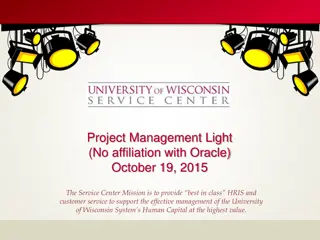 University of Wisconsin HRIS Service Center Mission