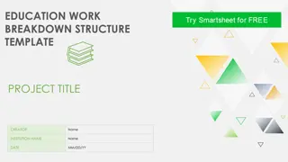 Education Work Breakdown Structure Template Project