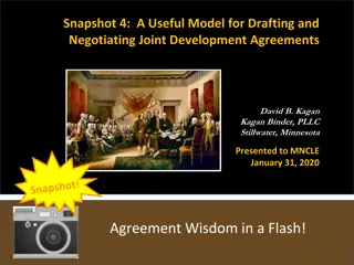 Useful Model for Drafting Joint Development Agreements