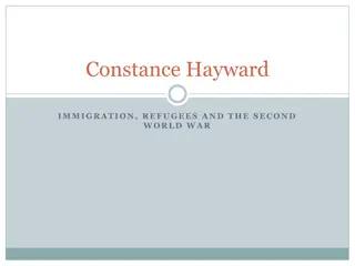 Constance Hayward - Immigration Advocate During WWII