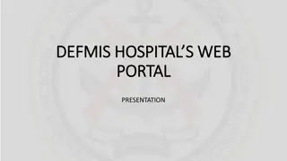 Accessing DEFMIS Hospital Portal and Patient Verification guide