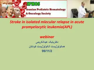 Isolated Molecular Relapse in Acute Promyelocytic Leukemia: Stroke and Clinical Presentation