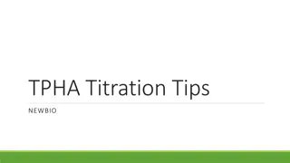 TPHA Titration Tips and Assay Procedure