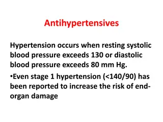 Managing Hypertension with Antihypertensives