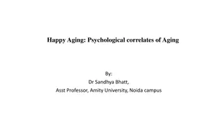 Psychological Correlates of Successful Aging