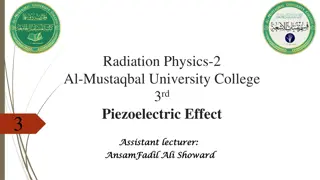Piezoelectric Materials in Radiation Physics
