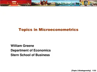 Endogenous Variables in Microeconometrics