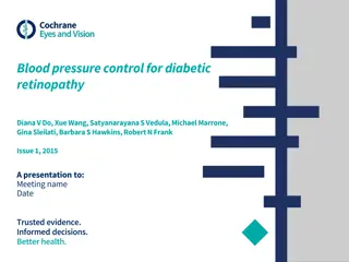Blood Pressure Control for Diabetic Retinopathy: Key Findings and Recommendations