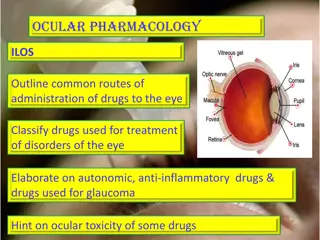 Ocular Pharmacology: Routes of Administration and Drug Classes
