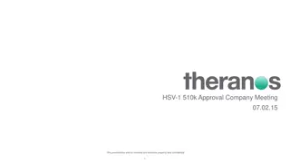 Theranos FDA Clearance and Milestone Announcement