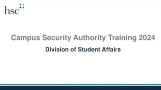 Campus Security Authority Training 2024 - Understanding the Clery Act