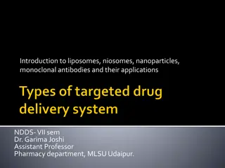Introduction to Liposomes, Niosomes, Nanoparticles: Applications and Cellular Uptake