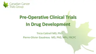 Pre-Operative Trials in Oncology Drug Development