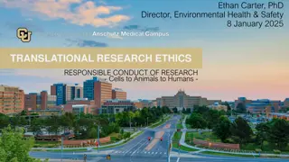 Responsible Conduct of Research in Translational Studies